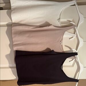 Lafayette 148 New York Women's Camisole Trio - White, Cream, Black